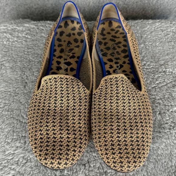 Rothy's Shoes - Rothy’s The Loafer Retired Gold & Black  Houndstooth Pattern Loafers Size 10